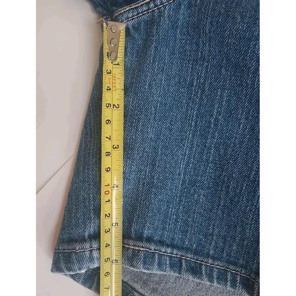 Ladies Levi 515 Stretch Blue Denim Shorts 6" Inseam Size 10 - Picture 5 of 6